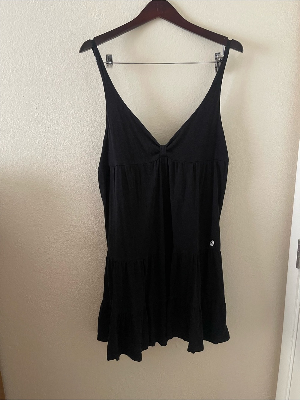 Volcom Black Tiered Camisole Dress
